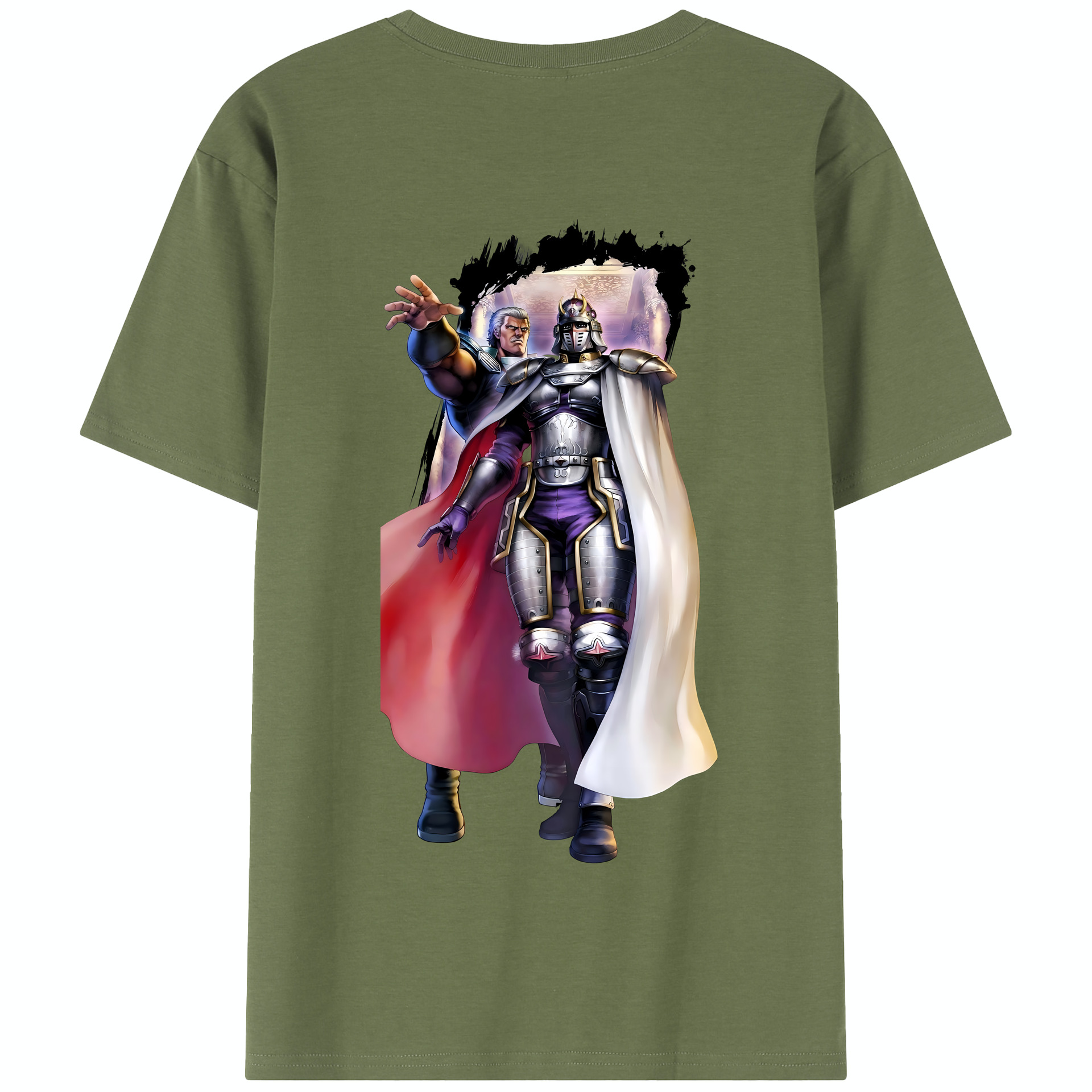 （画像用） 北斗の拳 Fist of the North Star 綿100％半袖Tシャツ（背面プリント）
